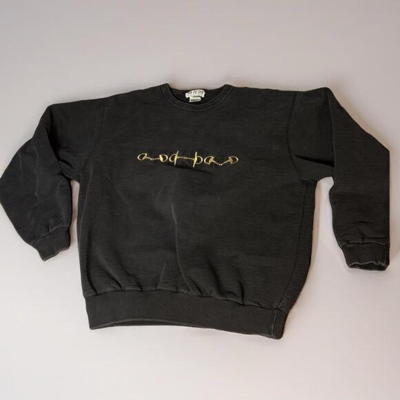 Black and gold Non Fiction crrewneck - Picture 1 of 5